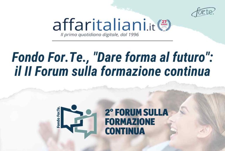 Fondo For.Te., “Dare forma al futuro”: II Forum sulla formazione continua