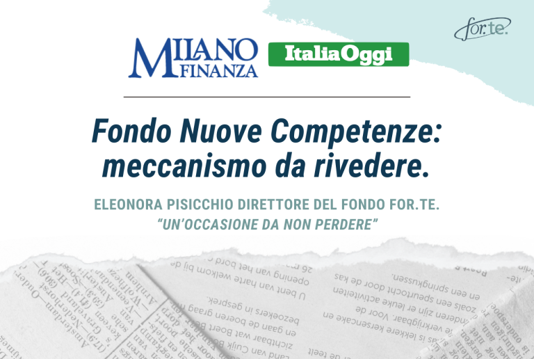 Fondo Nuove Competenze: un meccanismo da rivedere